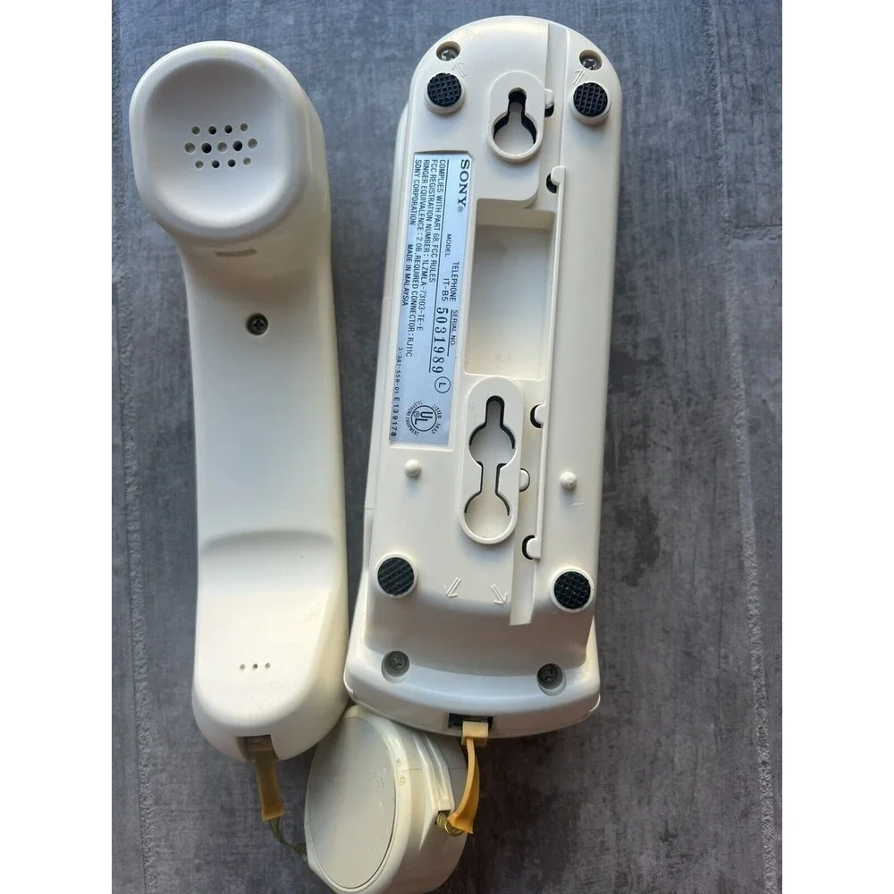 Sony IT-B5 Single Line Phone Desktop & Wall Mount 1980s Vintage Collectors WORKS